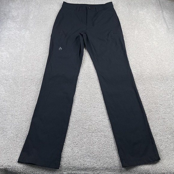 Eddie Bauer Pants Womens 10 Tall Black First Ascent Guide Pro Cargo Hiking - Picture 1 of 13